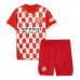 Maillot de foot Girona Domicile vêtements enfant 2024-25 Manches Courtes (+ pantalon court)